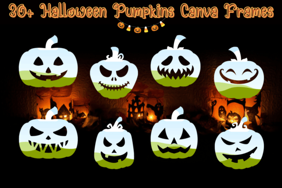 30+ Halloween Pumpkins Canva Frames: Your Eerie Design Toolkit