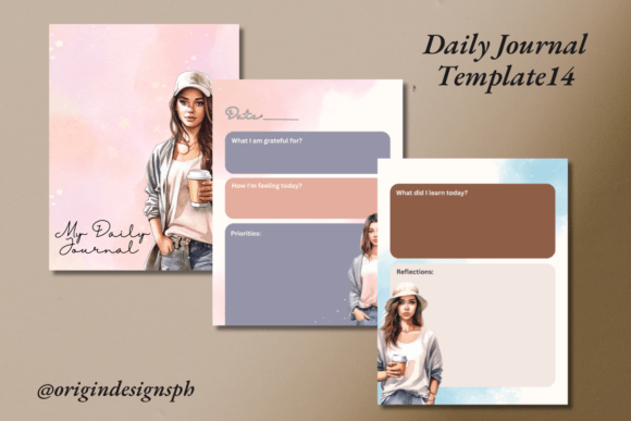 Canva Daily Journal Template14: A Unique Design for Your Print Business