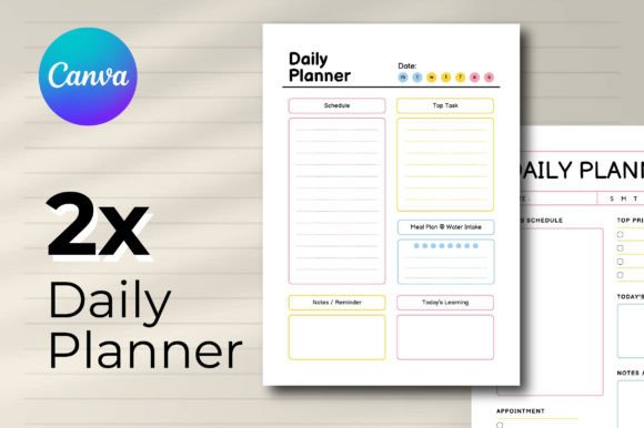 Color Full Daily Planner Canva Editable: Your New Creative Command Center