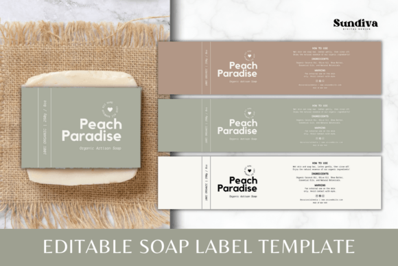 Custom Soap Bar Label Canva Template 1: Crafting Your Brand’s Signature