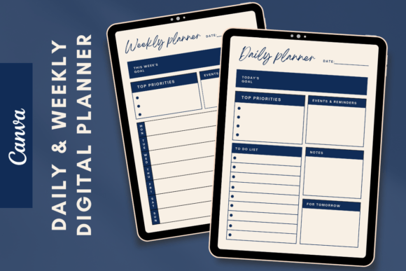 Digital Weekly and Daily Planner Canva: Your Blueprint for Focus