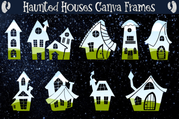 Haunted Houses Canva Frames: Your Toolkit for Eerie Digital Design