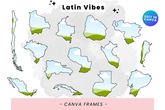 Infuse Your Projects with Latin Vibes Canva Frames