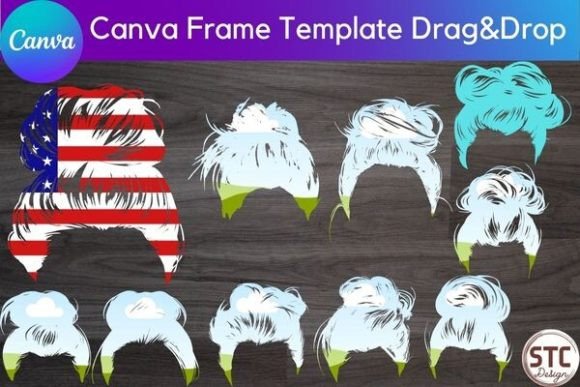 Instant Creative Solutions with Messy Bun Canva Frame Templates