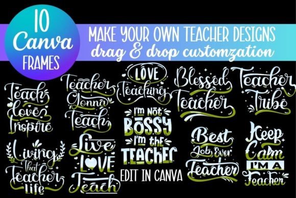 Instant Teacher Templates: Design with Canva Frames