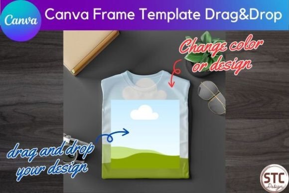 Master Your Brand's Look with a Unisex T-shirt Mockup Canva Frame