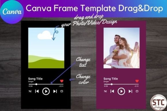 Music Player Canva Frame Template Mockup: A Designer's Guide