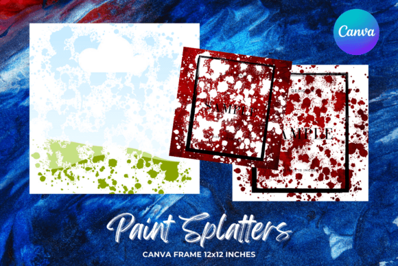Paint Splatters Canva Frame Template3: Your Artistic Edge