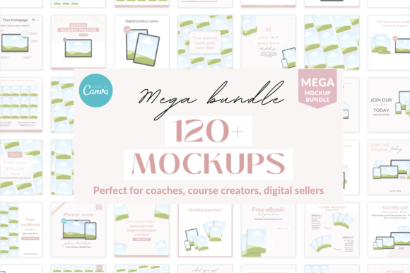 The Ultimate Canva Mockup Bundle: Elevate Your Digital Brand