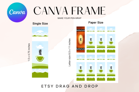 Unleash Creativity with Crayon Pen Wrap Canva Frames