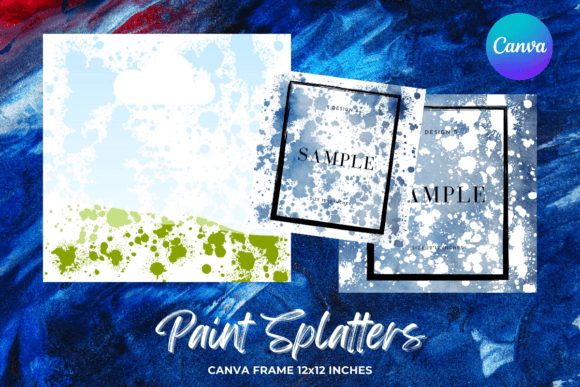 Unleash Your Creativity with Paint Splatters Canva Frame Template2