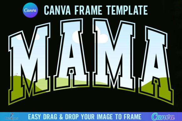 Unlock Creative Freedom with the Mama Varsity Canva Template Frame Design